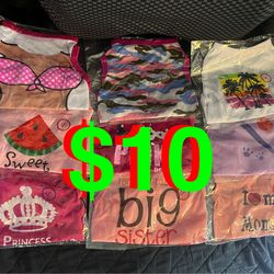 9 Pack Dog Shirts Summer Printed Puppy Clothes Cute Sleeveless Pet T Shirts Dog Clothes for (Small) Dogs Cats Girl(S)