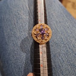 Women Gold Plated Ring Size 7