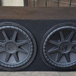 12" CompVX 4 Ohm w/box pair ! Sound clean and knock hard!!! $350 firm! No less! Good condition!!! 
