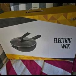 New electric wok (non stick coating)