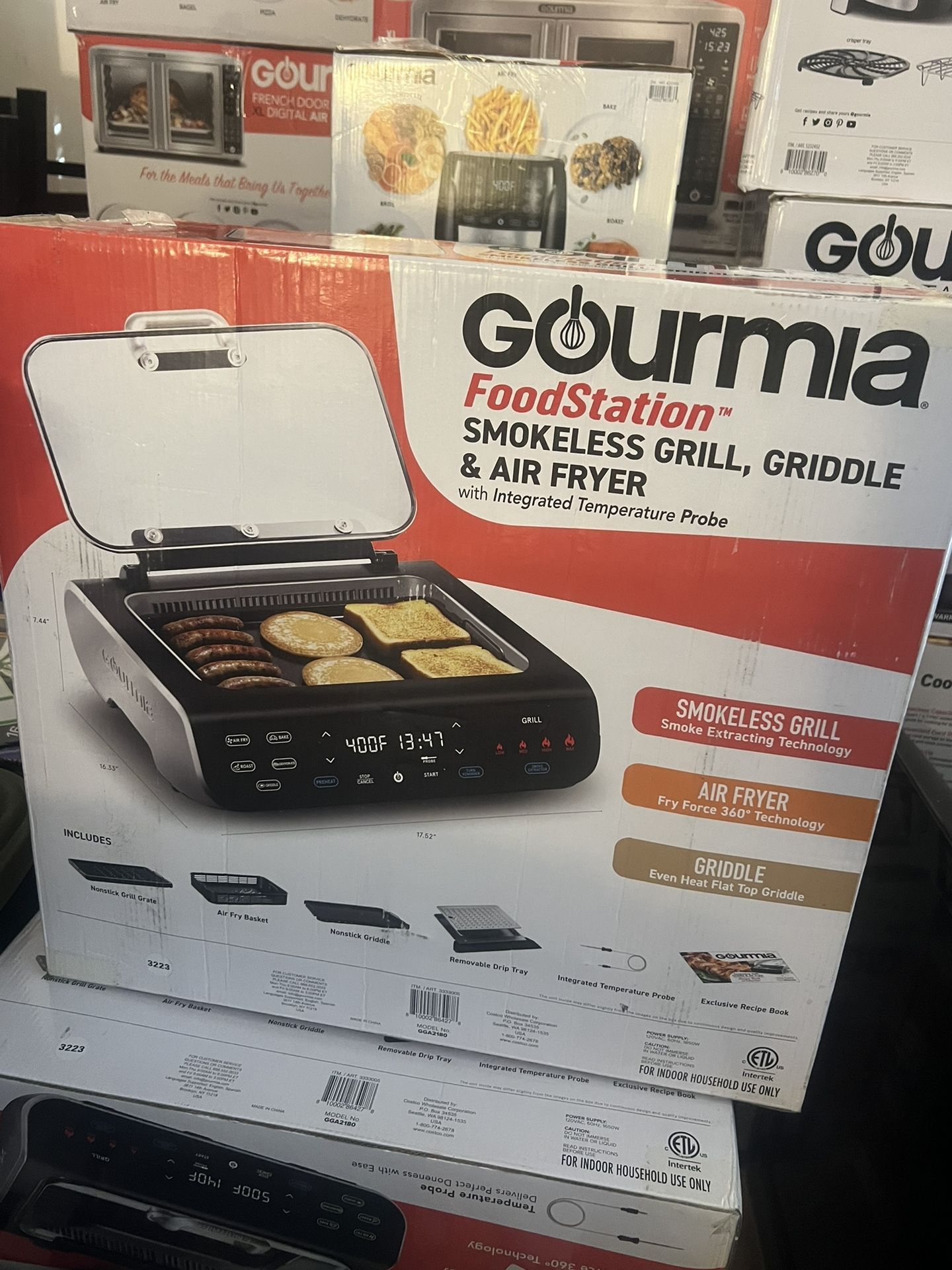 GOURMIA-Grill/air Fryer