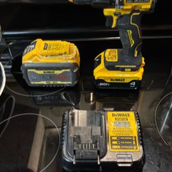 Dewalt drill two batteries and charger