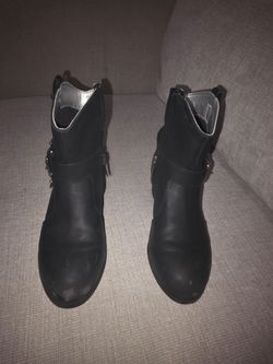 Black ankle boots