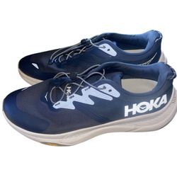 Men’s Hoka Transport running shoe in the Varsity Navy/White colorway