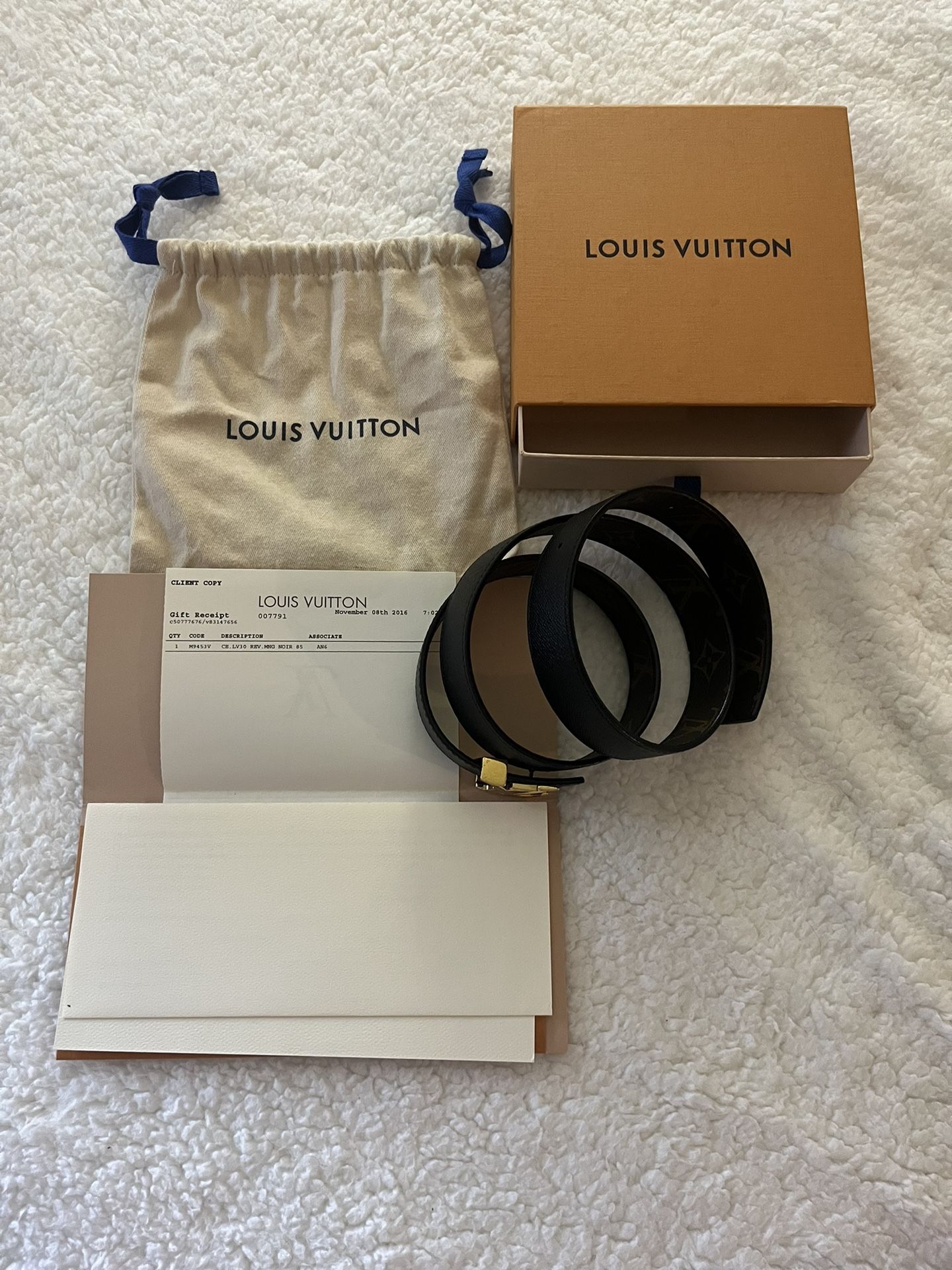 Louis Vuitton Reversible Belt 85cm