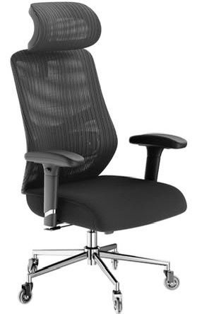 Ergonomic Executive Office Chair - Big and Tall with Inline Skate Caster Wheels – Heavy Duty Lumbar