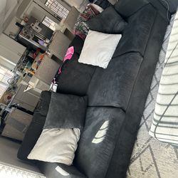 Sofa and oversized Chair