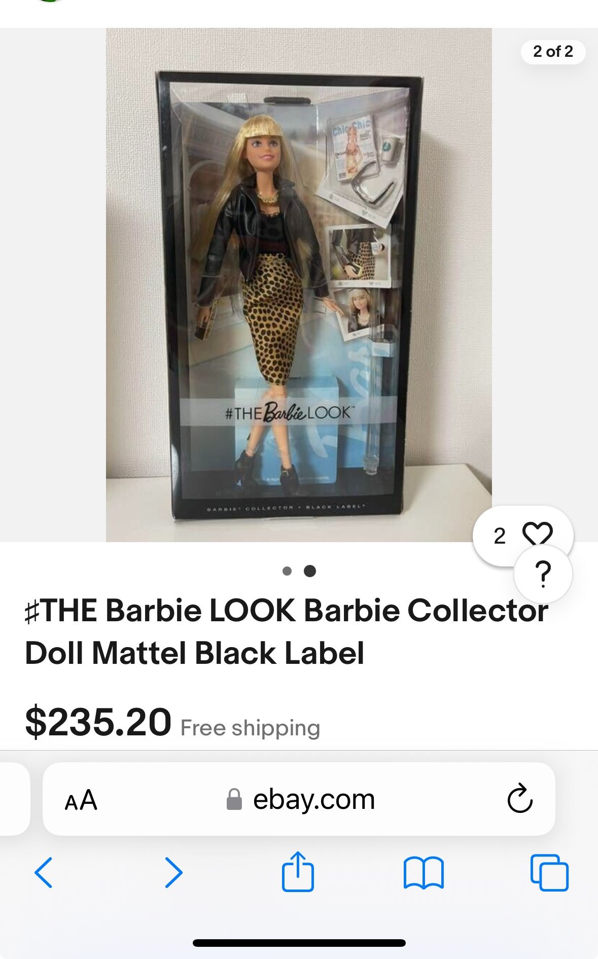 the barbie look black label