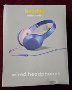 heddyp Wired Headphones – Blue and Pink