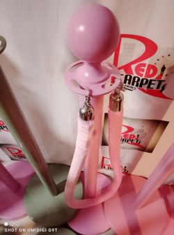 Pink stanchions rooes