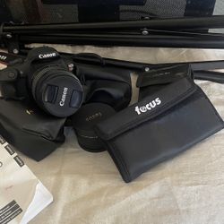 CANON REBEL T7 +accessories