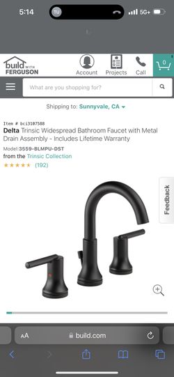 Delta Trinsic Bath Faucets $150 Each!