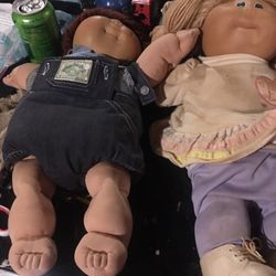 1st Edition Girl And Boy Cabbage Patch Dolls