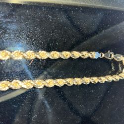 8mm 10k Gold Chain New With Jesus Head 