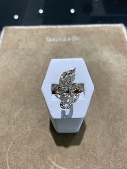 14KT Gold Ring with Diamonds