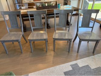 4 Wooden Dining Chairs