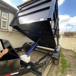 New 2025 Dump Trailer 8x12x4 12000lbs 