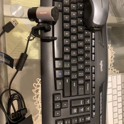 REDUCED PRICE- Wireless Keyboard And Mouse.  Computer Camera