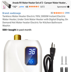 Space water heater electric