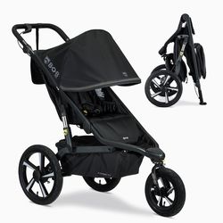 2 - BOB Gear Alterrain Pro Jogging Stroller, All-Weather, SmoothShox Suspension, Black