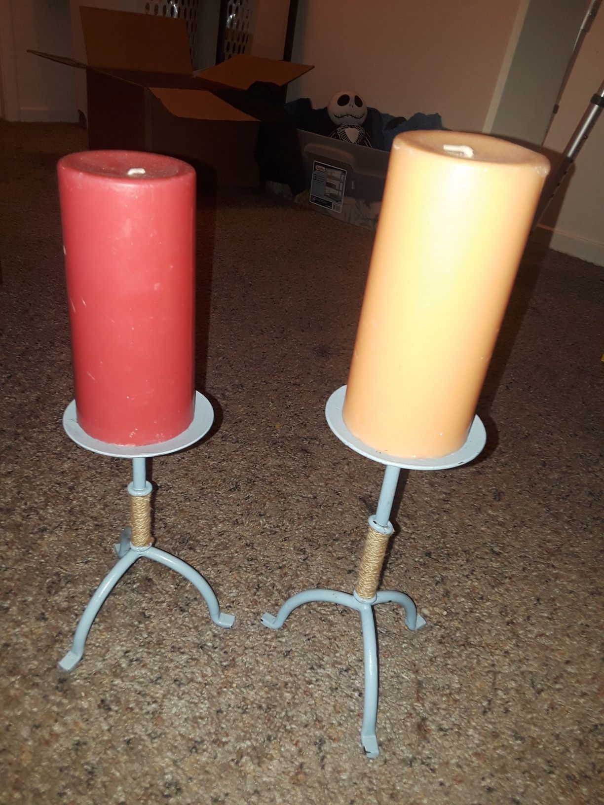 Candle holders and candles