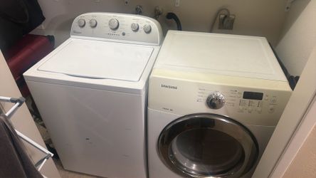 Whirlpool washer and Samsung dryer