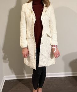 Womens Spring Jacket - Winter White - Pretty!