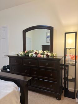 Bedroom Set - Frame, Dresser, End Table - MATTRESS/FOUNDATION NOT INCLUDED
