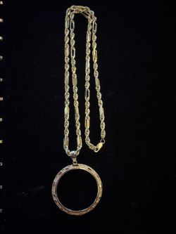 14K Gold Milano/Figarope and Nugget Centenario Bezel