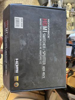 HDMI switcher/splitter and audio extractor