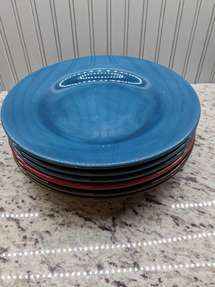 Multi Color Dinner Plates
