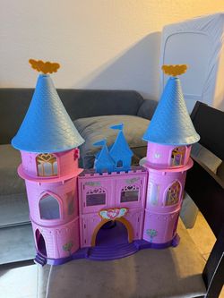Pink Princess Castle Dollhouse Playset $5