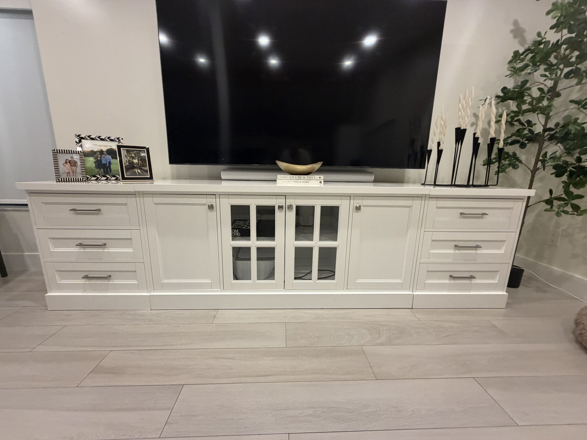 White Console Table 