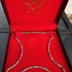 Sapphire Rainbow Necklace 