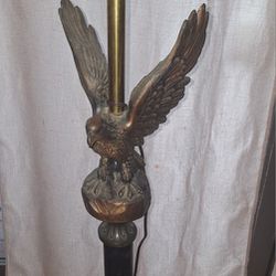 Antique American Bald Eagle Floor Lamp