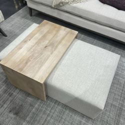 Brand New Ottoman With Sliding Table