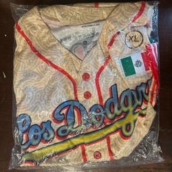 LA Dodgers Mexican Heritage Night Jersey Men XL Luchador 