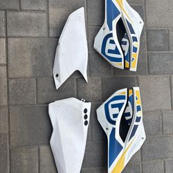 Husqvarna radiator shrouds and side number plates