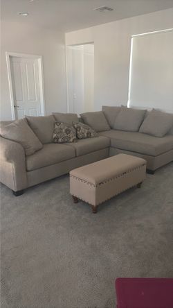 Couch with ottoman