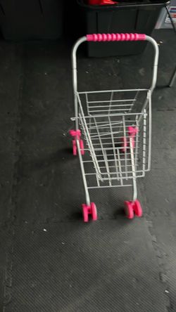 Barbie kids toy grocery cart