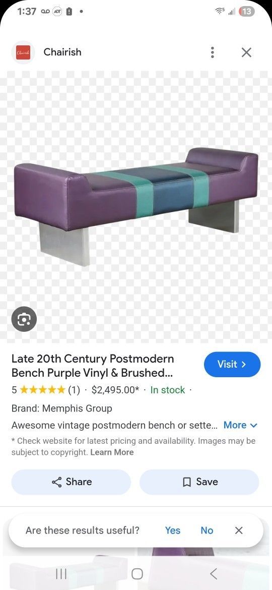 2 Fancy Benches $225