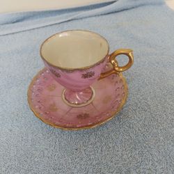 Vintage Enesco Japan Pedestal Cup & Saucer