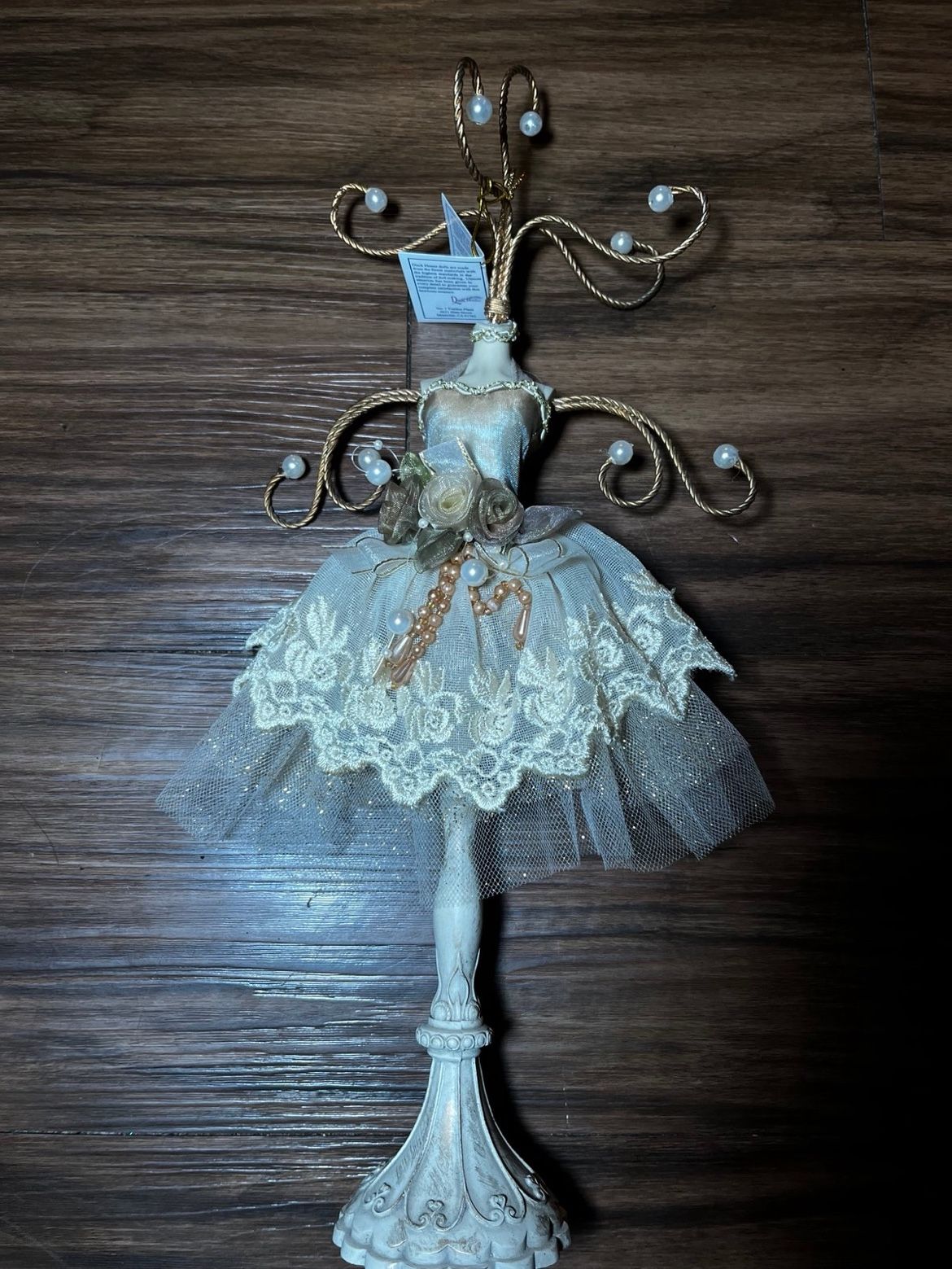 Vintage Ballerina Jewelry Stand / Holder