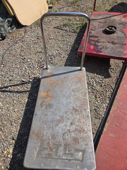 Metal Flatbed Platform Cart