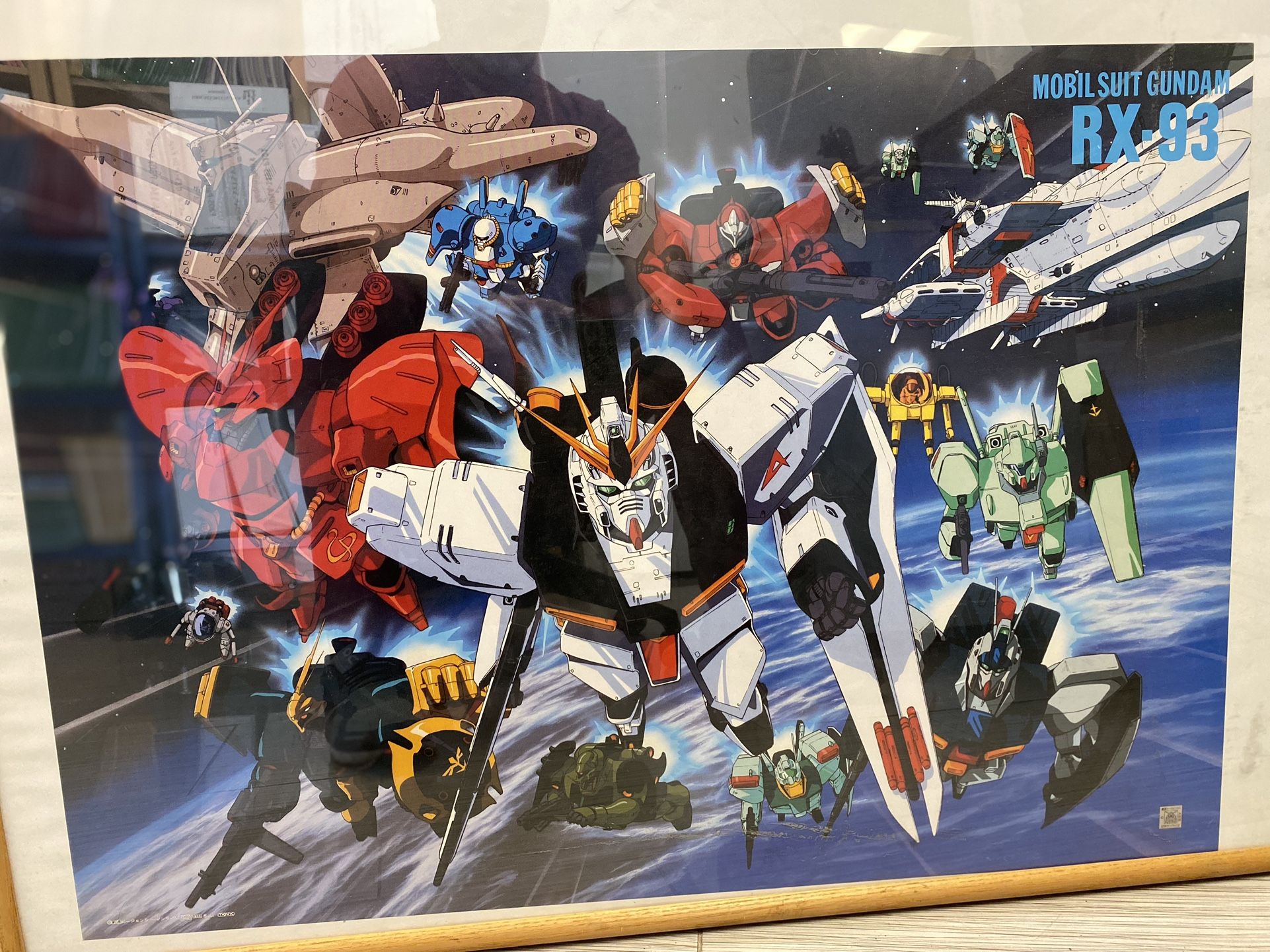 Vintage mint condition! Mobile Suit Gundam Char's Counterattack RX-93 : 1989 Official sale B2 size Poster. Anime Poster 20”x28”.
