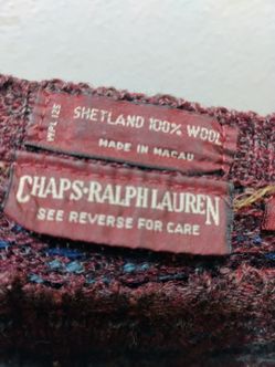 Vintage 1980s sweater chaps Ralph Lauren medium size