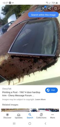 1966 chevy caprice rear windshield 4 door
