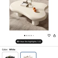 Abstract Cream Table 