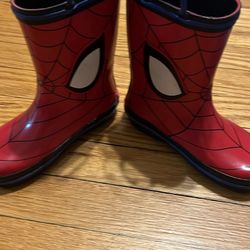 Kids Marvel Spiderman Rain Boots - Size 9/10 - $6
