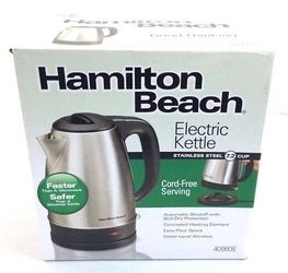 Hamilton Beach Stainless Steel Electric Cordless Kettle 7.2 Cup - A